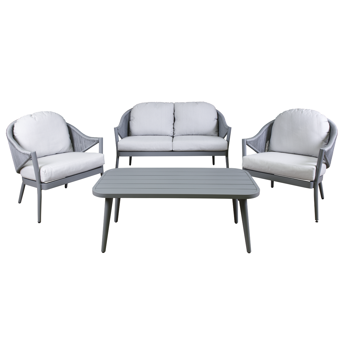 Sealey Dellonda Echo Aluminium Outdoor Sofa, Chair & Coffee Table Set 4pc (DG59)