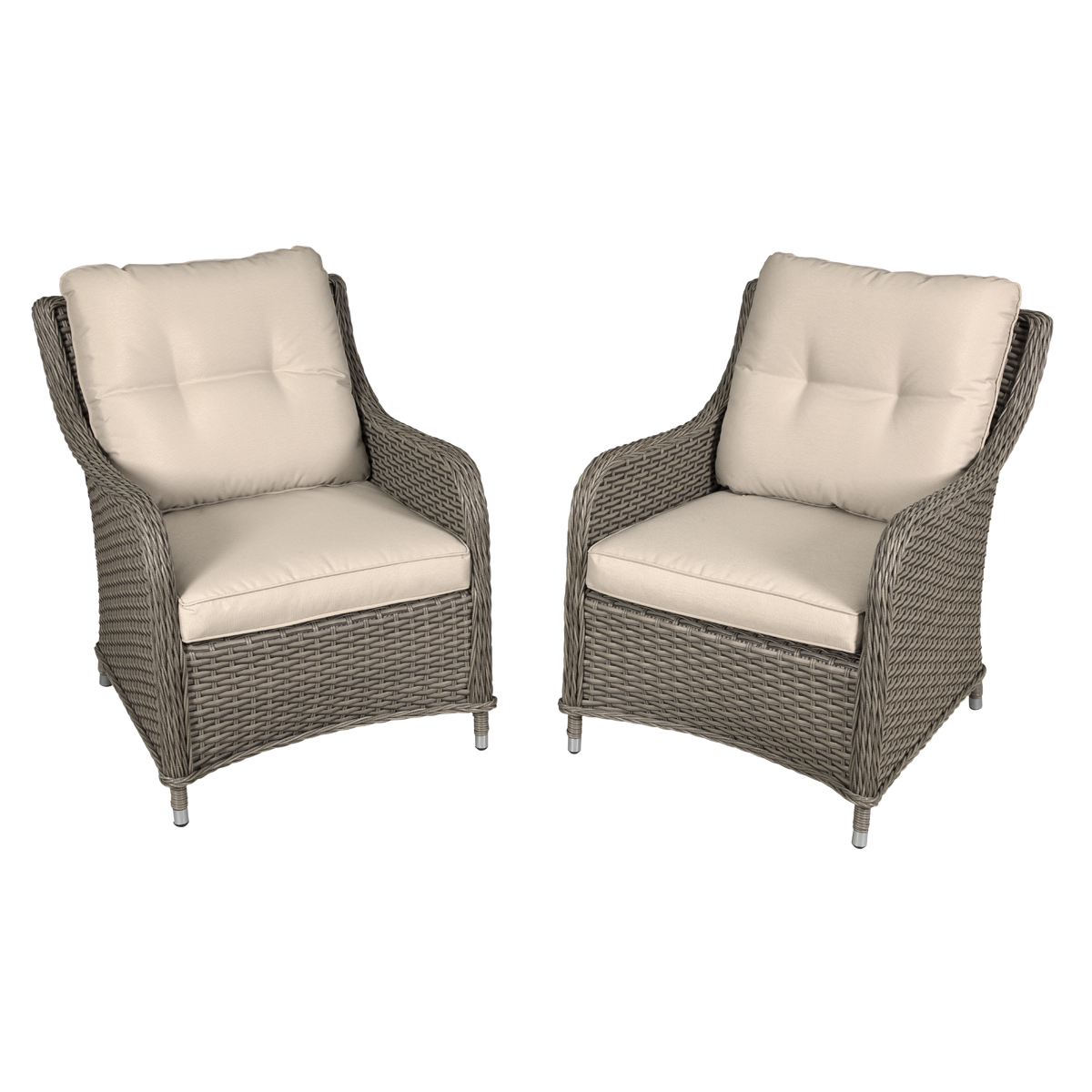 Sealey Dellonda Chester Rattan Wicker Outdoor Armchairs 2pc (DG69)
