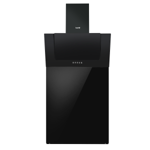 Sealey Baridi Angled Chimney Cooker Hood with Carbon Filters, LED Lamp & Splashback - Black Glass (DH210)