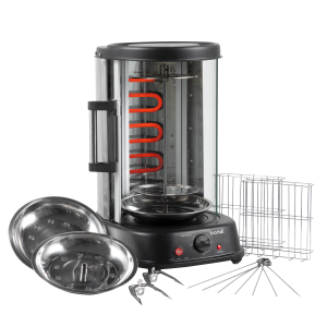 Sealey Baridi Vertical 360° Rotisserie Smokeless Grill 21L Capacity (DH216)