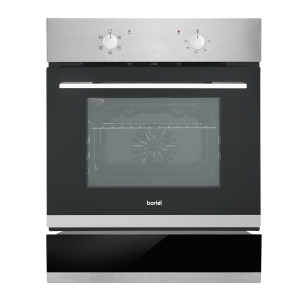 Sealey Baridi Integrated Fan-Assisted Electric Oven 60cm 55L Capacity with Warming Drawer - Black/Stainless Steel (DH233)