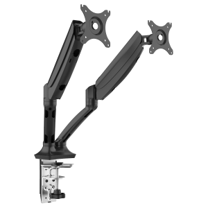 Sealey Dellonda Adjustable Double Monitor Arm with 360° Rotation - Black (DH25)