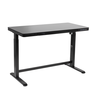 Sealey Dellonda Single Motor Ultra-Quiet Electric Desk with Control Panel, USB Port & Drawer - Black Desktop (DH53)