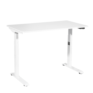 Sealey Dellonda Single Motor Ultra-Quiet Adjustable-Height Electric Sit/Stand Desk - White Desktop (DH56)