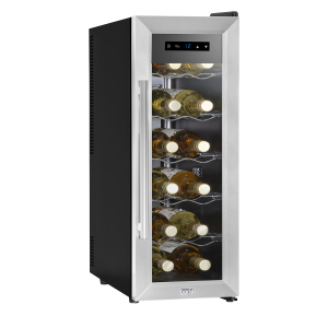 Sealey Baridi 12 Bottle Wine Fridge & Cooler - Stainless Steel (DH74)
