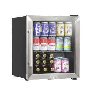 Sealey Baridi Mini Tabletop Beer & Drinks Fridge 50L Capacity - Stainless Steel (DH75)