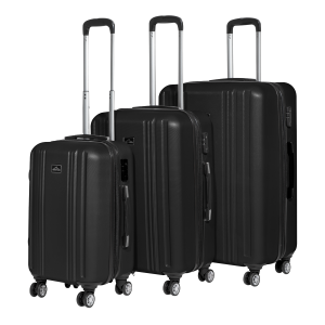 Sealey Dellonda Lightweight ABS Luggage Set with TSA Lock - Black (DL11)