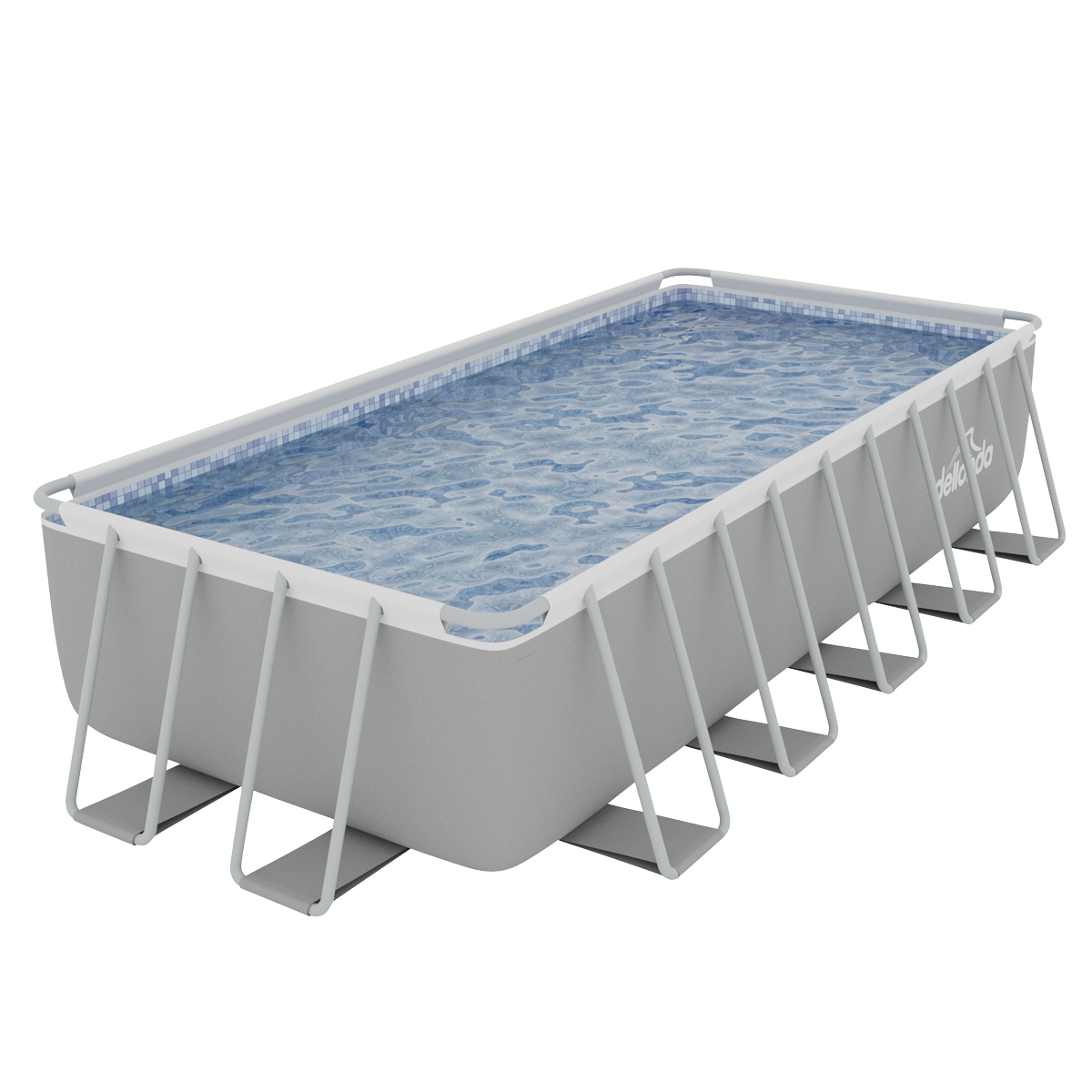 Sealey Dellonda Deluxe Steel Frame Rectangular Swimming Pool with Step Ladder & Filter Pump 21ft (DL150)