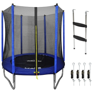 Sealey Dellonda Heavy-Duty Outdoor Trampoline with Safety Enclosure Net, Anchors & Ladder 6ft (DL92)