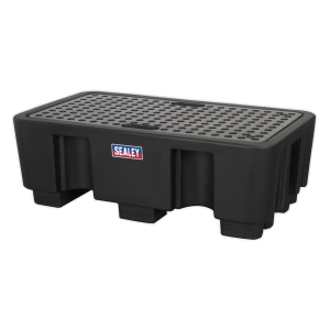 Sealey 2 Drum Polyethylene Barrel Bund/Spill Pallet 1300 x 750 x 440mm (DRP17)