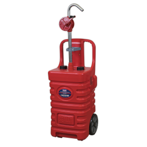 Sealey Mobile Dispensing Tank with Oil Rotary Pump 55L - Red (DT55RCOMBO1)