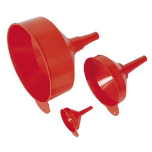 Sealey Fixed Spout Funnel Set 3pc (F98)