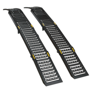 Sealey Steel Folding Loading Ramps 500kg Capacity - Pair (FCR500)