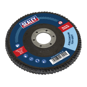 Sealey 125mm Zirconium Flap Disc 120Grit 22mm Bore (FD125120)