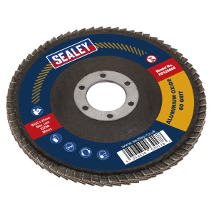 Sealey 125mm Aluminium Oxide Flap Disc 60Grit 22mm Bore (FD12560E)