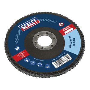 Sealey 125mm Zirconium Flap Disc 80Grit 22mm Bore (FD12580)