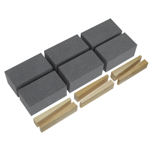 Sealey Worksafe® 50 x 50 x 100mm Floor Grinding Block 60Grit - Pack of 6 (FGB60)