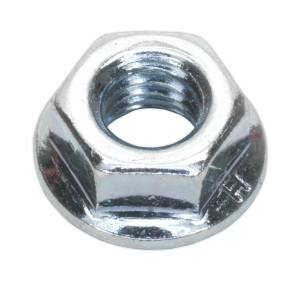 Sealey Zinc Plated Serrated Flange Nut M6 - Pack of 100 (FN6)