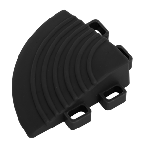 Sealey Polypropylene Floor Tile Corners 60 x 60mm, Black - Pack of 4 (FT3CB)