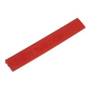 Sealey Polypropylene Floor Tile Edge 400 x 60mm, Red Male - Pack of 6 (FT3ERM)