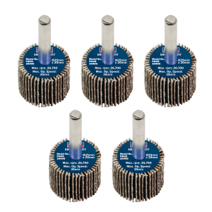 Sealey 25 x 20mm Abrasive Flap Wheel with 6mm Shaft 40Grit - Pack of 5 (FW2520405)