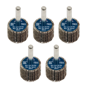 Sealey 25 x 20mm Abrasive Flap Wheel with 6mm Shaft 60Grit - Pack of 5 (FW2520605)