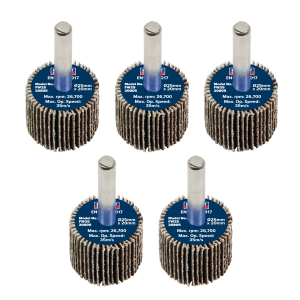 Sealey 25 x 20mm Abrasive Flap Wheel with 6mm Shaft 80Grit - Pack of 5 (FW2520805)
