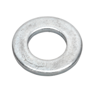Sealey Zinc Plated Form A Flat Washer M12 x 24mm, DIN 125 - Pack of 100 (FWA1224)