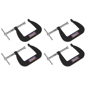 Sealey Junior C-Clamp Set 64 x 64mm 4pc (GCC01)