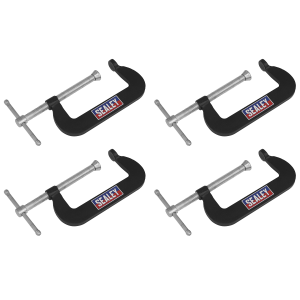 Sealey Junior C-Clamp Set 76 x 35mm 4pc (GCC02)