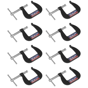 Sealey Junior C-Clamp Set 38 x 38mm 8pc (GCC03)