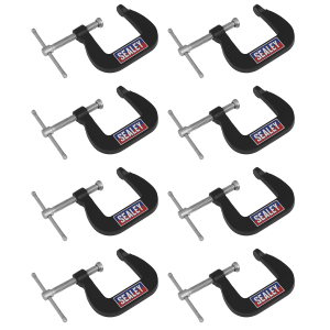 Sealey Junior C-Clamp Set 28 x 28mm 8pc (GCC05)
