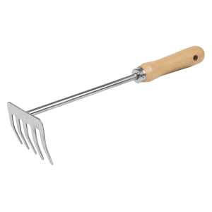 Sealey Premier Garden Hand Rake with Short Ash Handle & Stainless Steel Tines (GTWH020)