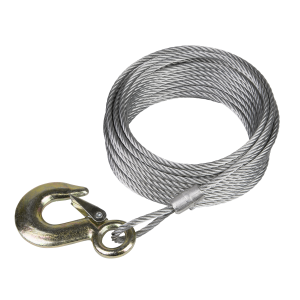 Sealey Winch Cable/Wire Rope with Forged Hook 5.1mm x 10m 1350kg Breaking Strength (GWEC20)