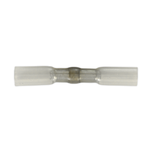 Sealey Heat Shrink Butt Connector with Crimp & Solder, Clear - Pack of 25 (HSSB25C)