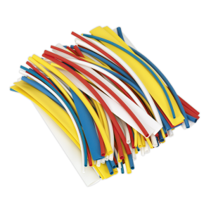 Sealey Heat Shrink Tubing 200mm 100pc - Mixed Colours (HST200MC)