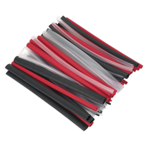 Sealey Adhesive Lined Heat Shrink Tubing Assortment 200mm 72pc - Mixed Colours (HSTAL72MC)