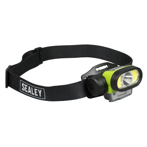 Sealey Rechargeable Head Torch with Auto-Sensor 5W & 3W COB LED (HT400LED)