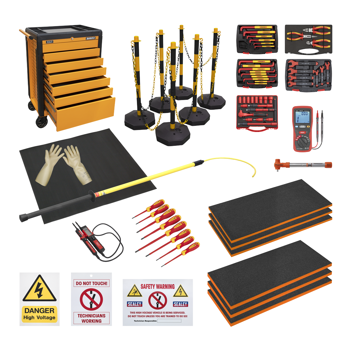 Sealey EV/Hybrid Master Tool Kit 19pc (HVCOM1)