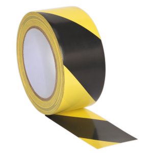 Sealey Hazard Warning Tape 50mm x 33m - Black/Yellow (HWTBY)