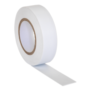 Sealey PVC Insulating Tape 19mm x 20m, White - Pack of 10 (ITWHT10)