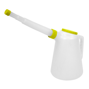 Sealey Oil Container with Flexible Spout 5L - Lime Lid (JDL5L)