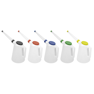 Sealey Oil Containers with Lid & Flexible Spout 5L - Set of 5 (JDL5SET)