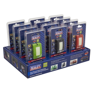 Sealey Rechargeable Head Torch with Auto-Sensor 2W COB LED - Display Box of 12 (LED360HTDB)