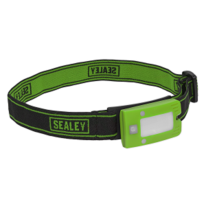 Sealey Rechargeable Head Torch with Auto-Sensor 2W COB LED - Green (LED360HTG)