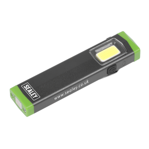 Sealey Rechargeable Mini Super Beam Aluminium Pocket Light 3W COB LED (LED500SB)