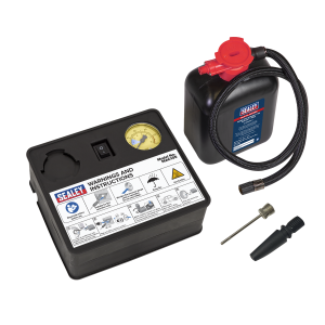 Sealey Tyre Inflator & Emergency Puncture Sealant Kit 12V (MAC10S)