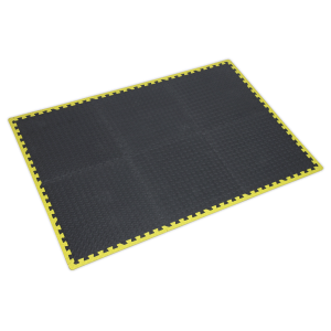 Sealey Interlocking EVA Foam Workshop Mat Set with Hi-Vis Edges 1240 x 1825mm (MIC1218Y3)