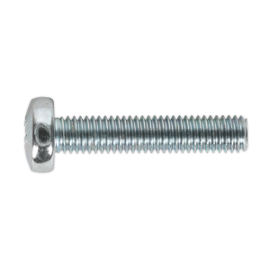 Sealey Zinc Plated Pan Head Pozi Machine Screw M5 x 25mm, DIN 7985Z - Pack of 50 (MSP525)