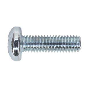 Sealey Zinc Plated Pan Head Pozi Machine Screw M6 x 20mm, DIN 7985Z - Pack of 50 (MSP620)